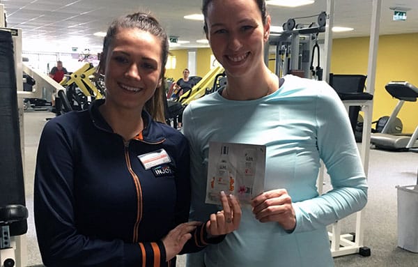 bringer of joy sampling in the fitness center