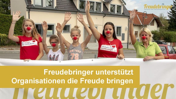 Freudebringer unterstützt die Roten Nasen