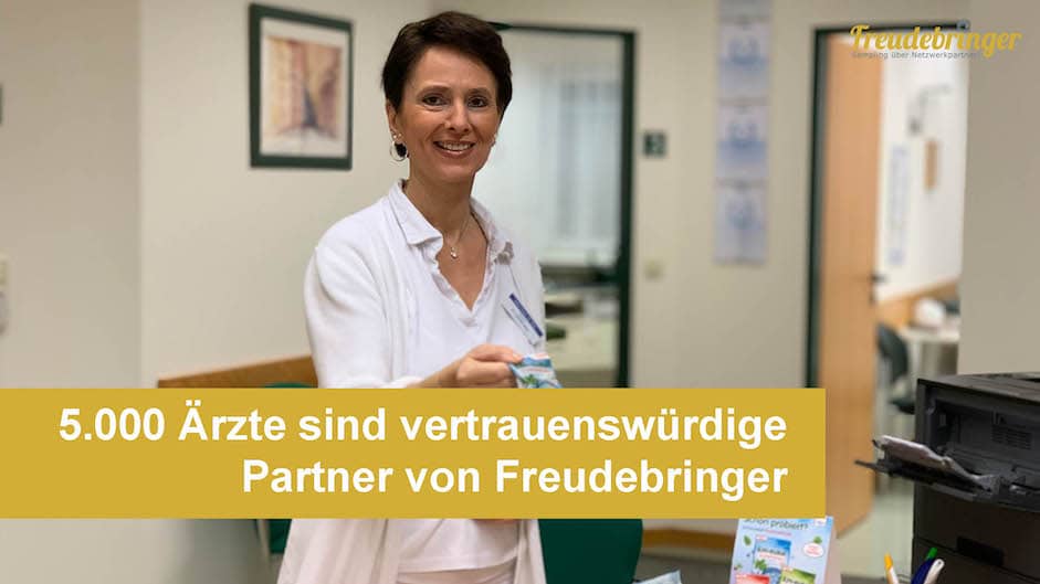 5.000 Ärzte und Ärztinnen sind vertrauenswürdige Partner der Samplingagentur Freudebringer