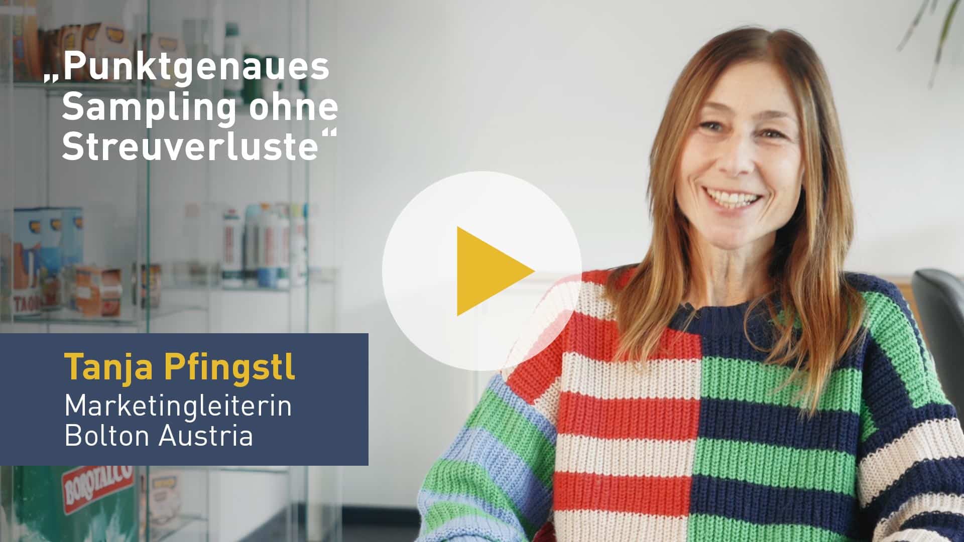 Videovorschau: Tanja Pfingstl, Marketingleiterin Bolton Austria, über die Zusammenarbeit mit Freudebringer
