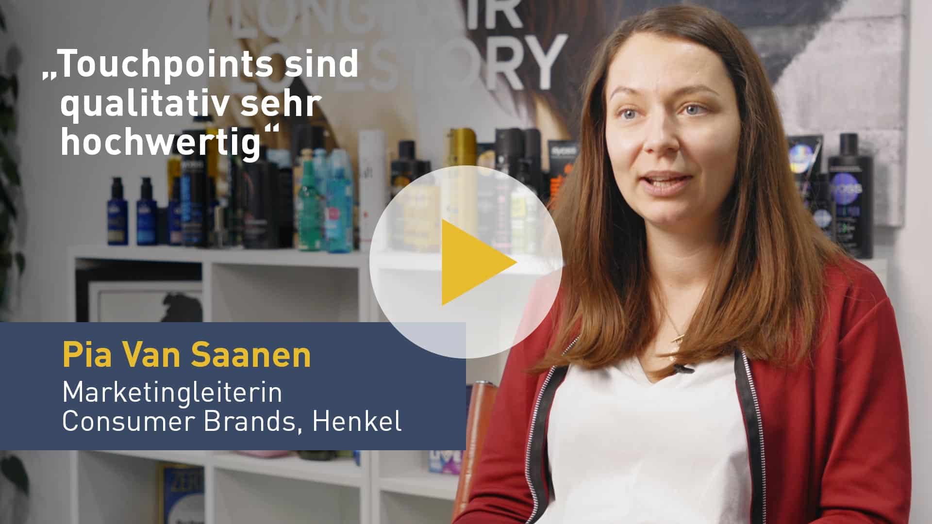 Videovorschau: Pia Van Saanen, Marketingleiterin Consumer Brands, Henkel, über die Zusammenarbeit mit Freudebringer